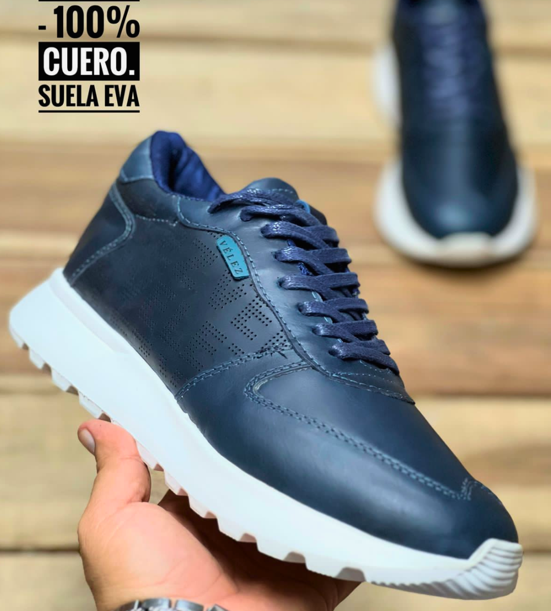 zapatos velez originales hombre deportivos color AZUL OSCURO Comprar en tienda onlineshoppingcenterg Colombia centro de compras en linea